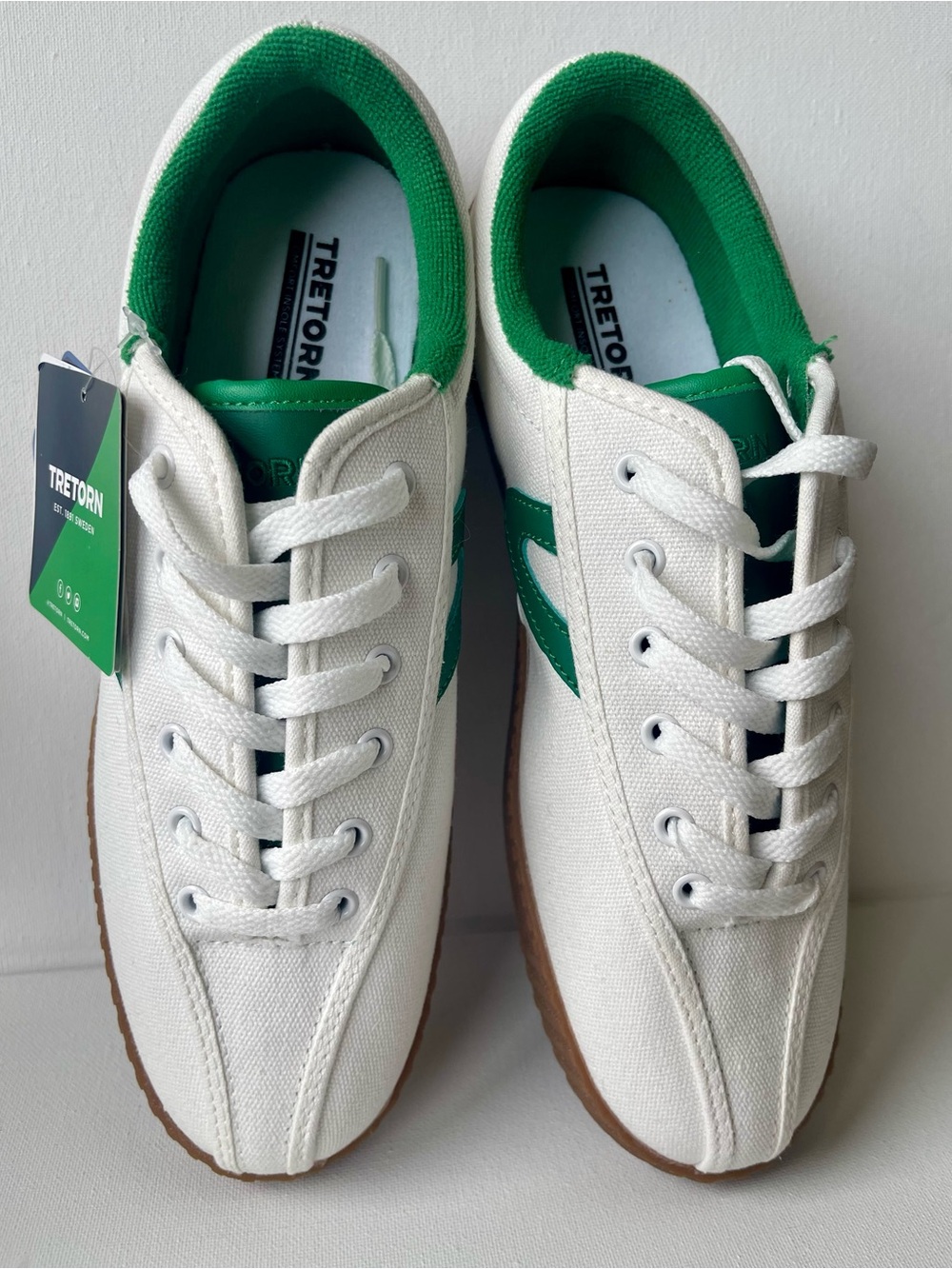 NWT TRETORN NYLITE CANVAS ORTHOLITE DESIGNER TENNIS/CASUAL SHOE CLASSIC MENS SZ8 - Picture 6 of 15